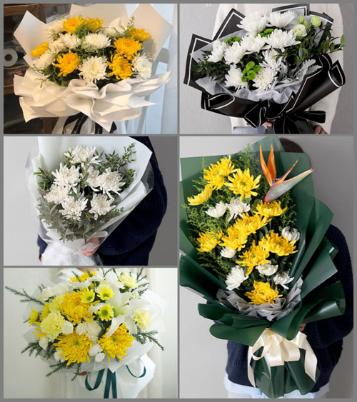 辽宁沈阳法库县四家子蒙古族乡白事花束代送